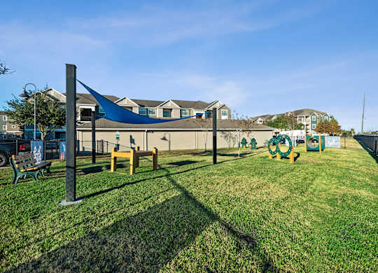 Dog Park at Lakeland Estates Apartments in Stafford TX