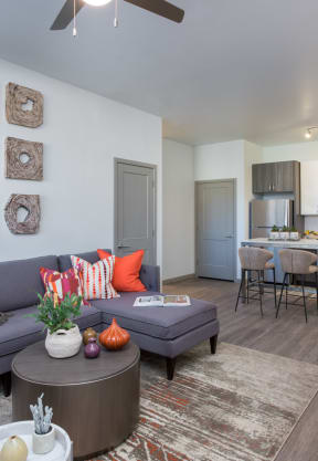 Living Room at Altitude at Vizcaya, Santa Fe, New Mexico