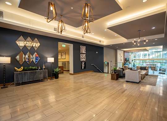 Main Lobby entrance at Infinity Apartments in Seattle WA