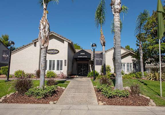 Clubhouse Exterior and entryway at Zinfandel Village Apartments, Rancho Cordova, California