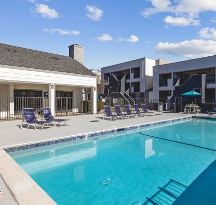 Banner image of pool at Hilltop commons