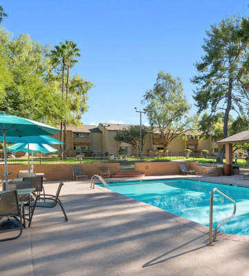 Swimming pool at Hampton Park apartments in Tucson, AZ