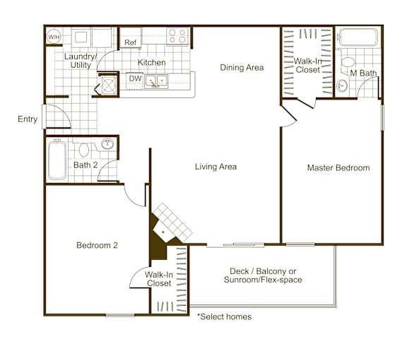 Magnolia 2Bed_2Bath at The Timbers, Richmond, VA, 23235