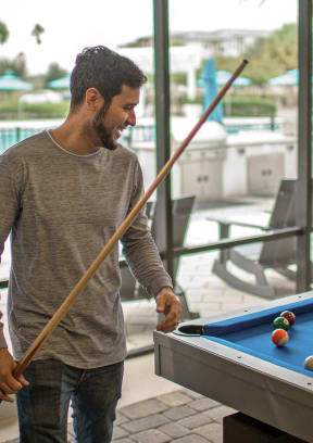 Pool Table at Ariel in Meadow Woods, FL