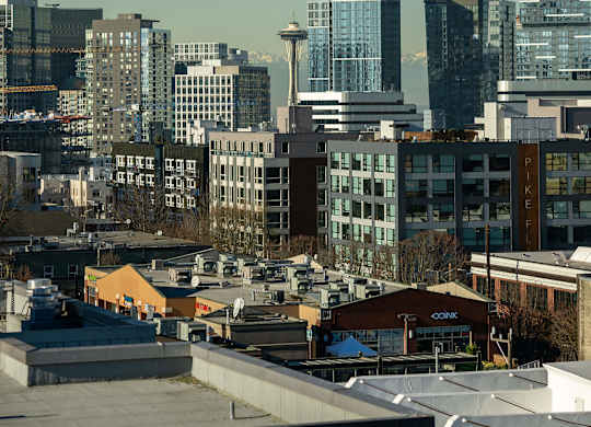 Space Needle View at Infinity Apartments in Seattle WA