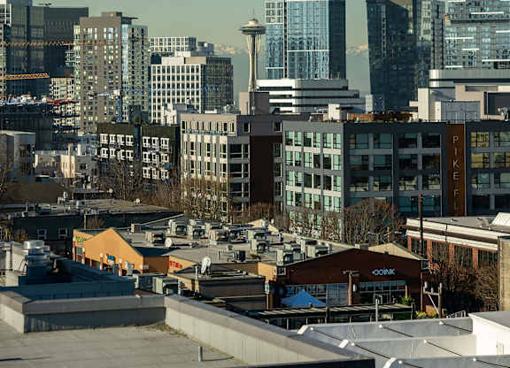 Space Needle View at Infinity Apartments in Seattle WA