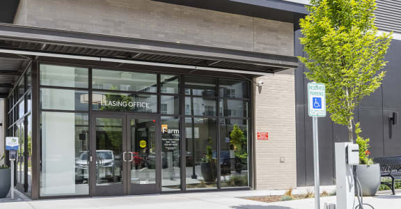Entry to leasing office