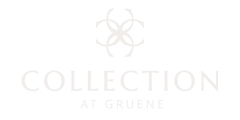 a white logo on a black background
