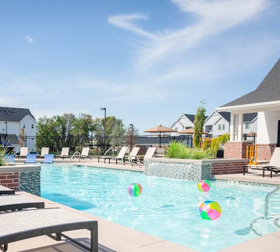 Crystal Clear Swimming Pool at RivuletÂ Apartments, American Fork, 84003