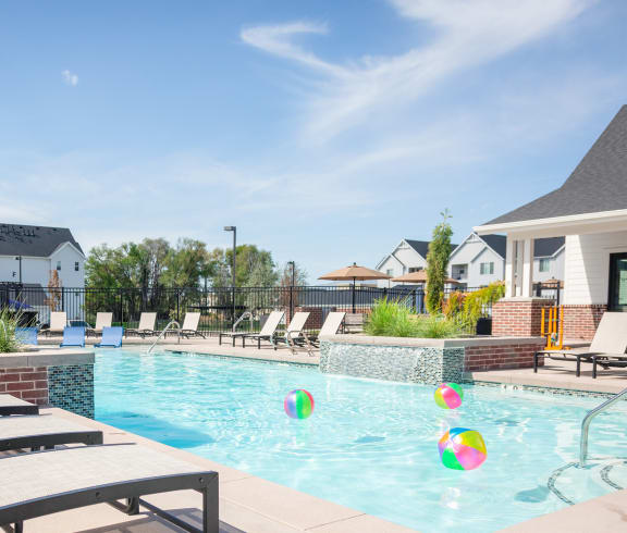 Crystal Clear Swimming Pool at RivuletÂ Apartments, American Fork, 84003