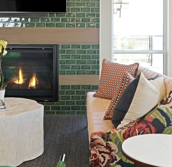 Lobby area with a couch at Nuvelo at Parkside, Apple Valley, MN