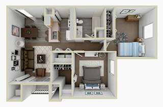 2 bedroom apartment floor plan