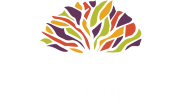 A logo for Community Roots Housing with a tree design.