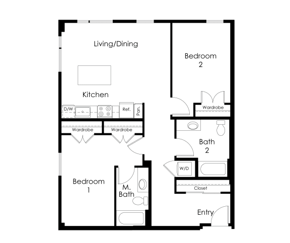 Two bedroom Two bathroom