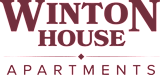 The image is a logo for Winton House Apartments.