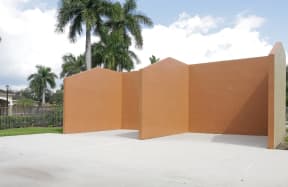Outdoor racquet ball and hand ball courts