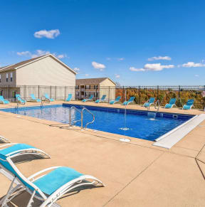 our apartments have a large pool for residents to enjoy