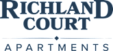 The image is a logo for Richland Court Apartments.