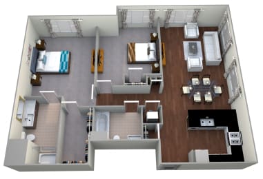 B3 Floorplan at Linea Cambridge Apartments,, Cambridge, MA