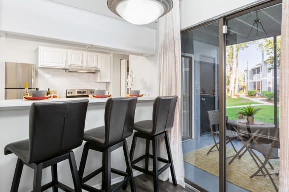 Kitchen at Northgreen at Carrollwood Apartments in Tampa, FL