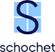 A blue and white logo with the letter S in the middle.
