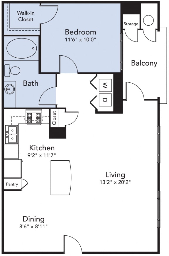Floor Plan  Prados - 1 Bedroom