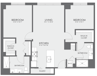 V-13 Floor Plan at Viridian on Sheridan, Chicago, IL