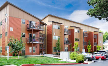 the building where the apartment is located