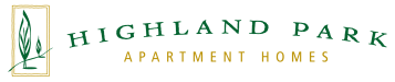 a logo for highland park apartments