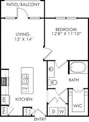 Floor Plan The Bryant with Fenced-In Yard