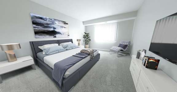 Main bedrooms accommodate king size furniture