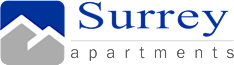 The image is a logo for Surrey Apartments.