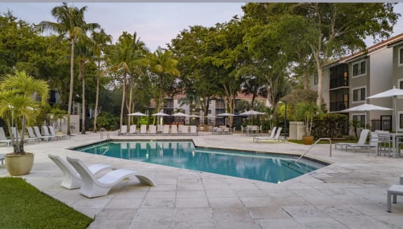 the swimming pool at the resort