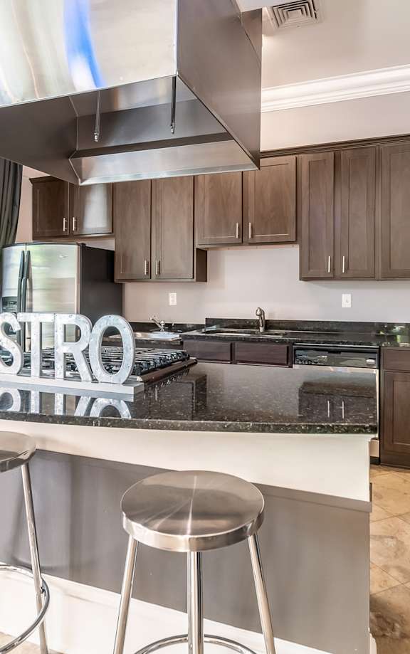 Clubhouse Kitchen at Courthouse Square Apartments in Stafford, VA