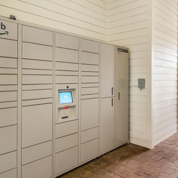 Amazon Hub Package Receiving Lockers at Oakleaf Plantation Apartments in Jacksonville, FL