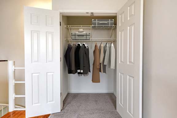 Walk-In Closets With Built-In Shelving at The Greens at Columbia, Maryland, 21044