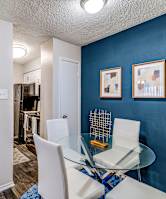 Model Dining Area at The Park on Preston Apartments in Dallas, TX