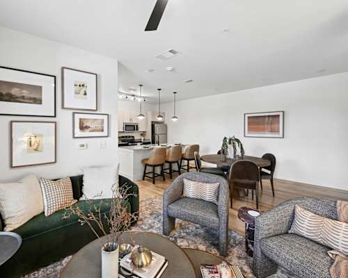 Westdale Hills in Hurst TX Leasing Office communal kitchen
