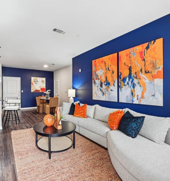 Luxury Kitchen and Dining Area at The Grand at Upper Kirby | Apartments in Houston, TX