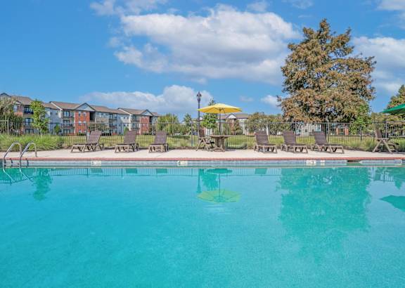 Swimming Pool at Island Park Apartments in Shreveport, Louisiana, LA