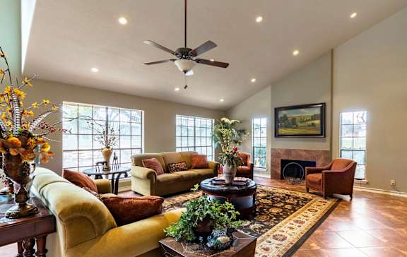 Clubhouse Interior at The Hollows Apartments in San Antonio, TX