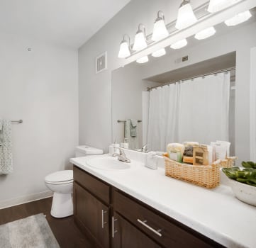 Model Bathroom 1 at Reflections At Cherry Creek in Aurora, CO