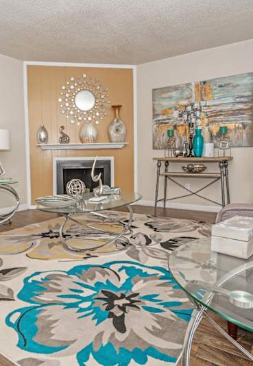 Living Room at The Drake Apartments in Bossier City, Louisiana, LA
