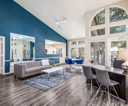 Leasing Desk in Office at The Park on Preston Apartments in Dallas, TX