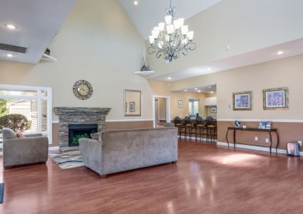 Clubhouse Interior at Sabal Point Apartments in Pineville, NC