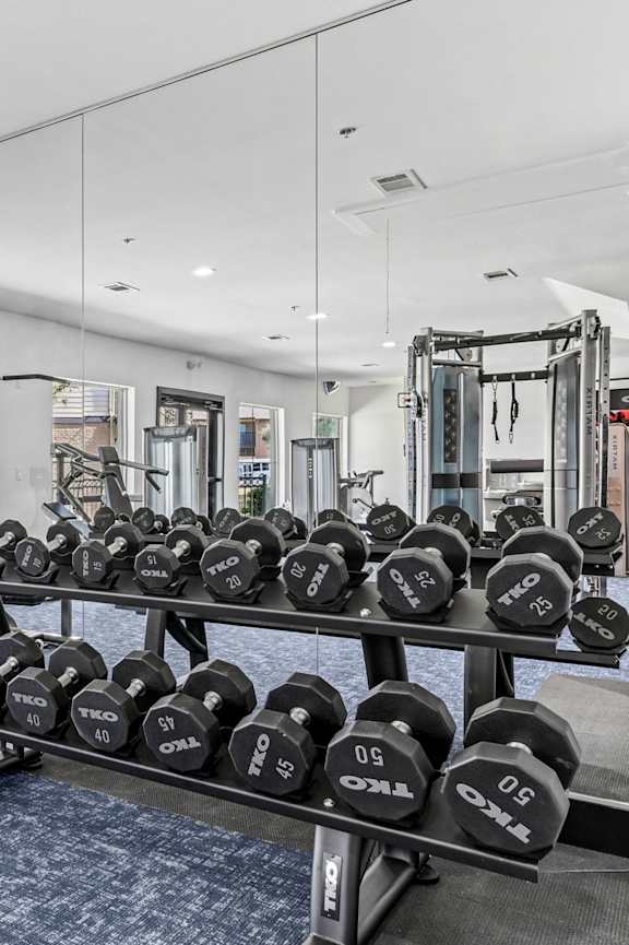 Gym at westdale hills in Hurst, TX