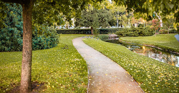 a pathway next to a river at Columbus Apartments in Columbus, Georgia, GA