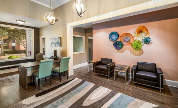 Interior of Leasing Center at Hunters Chase Apartments in Austin, Texas, TX