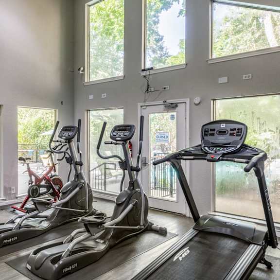 Fitness Center Cardio Equipment at Westdale Creek Apartments in Austin, Texas, TX