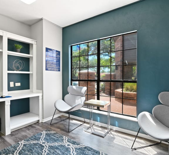 Model Living Room at The Summit Apartments in Mesquite, Texas, TX